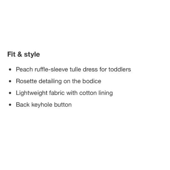 Toddler Tulle Peach Orange Shimmer Rosette Layered Pretty Party Dress NEW  2T - Picture 7 of 13